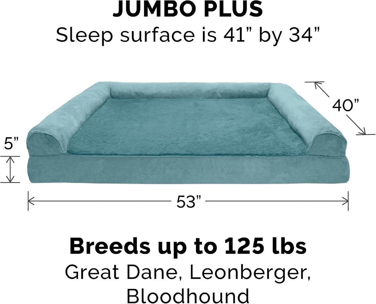 Furhaven Orthopedic Dog Bed for Large Dogs w/ Removable Bolsters - Jumbo Plus / Deep Pool - image 2