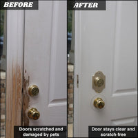 CLAWGUARD Heavy Duty Door Scratch Shield, Clear Wall - image 4
