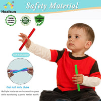Teething Straws Sticks for Babies 6-12-18 Months - Rainbow - image 3