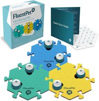 Talking Buttons for Dogs & Cats - 6 Buttons + 3 HexTiles (Bold)