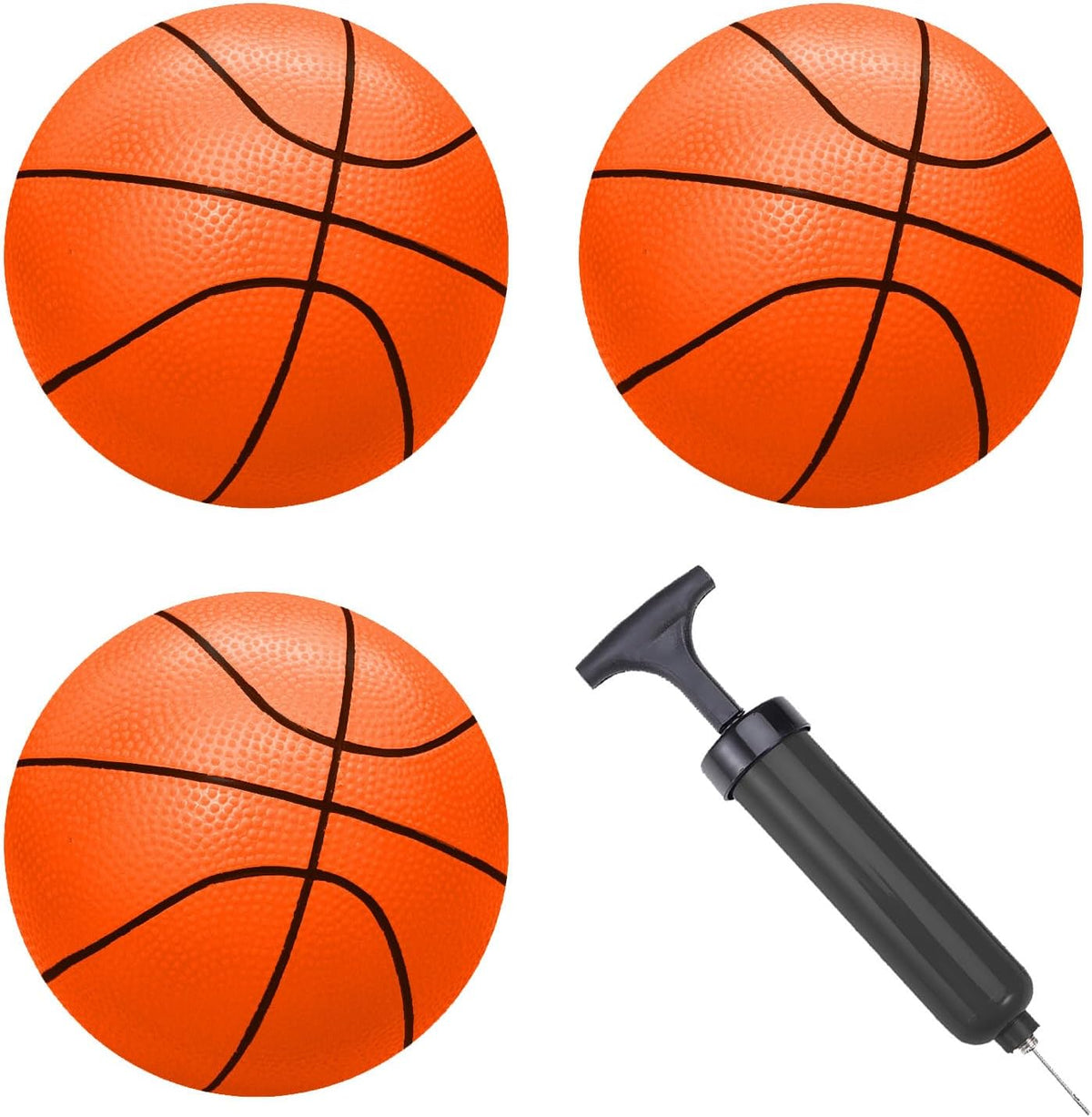 ABAJI 5 inch mini rubber basketball for kids with hand pump and needle - view 22