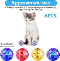 6 Pcs Cat Ball Ghost Hunting Light up Toy - Clear / 6 - image 2