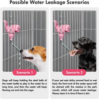 Vannon Water Bottle for Small Animals - 34oz (Pack of 3) / Pink - image 2