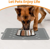 Pet Placemat for Dog and Cat - Grey - image 3