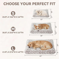 Large Dog Crate Bed Mat, Washable Plush Pad for Large Breeds – Essentials for Dogs - Brown / 41.0" L x 27.0" W x 4.0" Th - image 3
