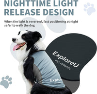 Dog Cooling Vest with Soft Stretchy Sun Protection, XL - Medium (24-35lbs) / Misty Glade+Water Drop - image 3