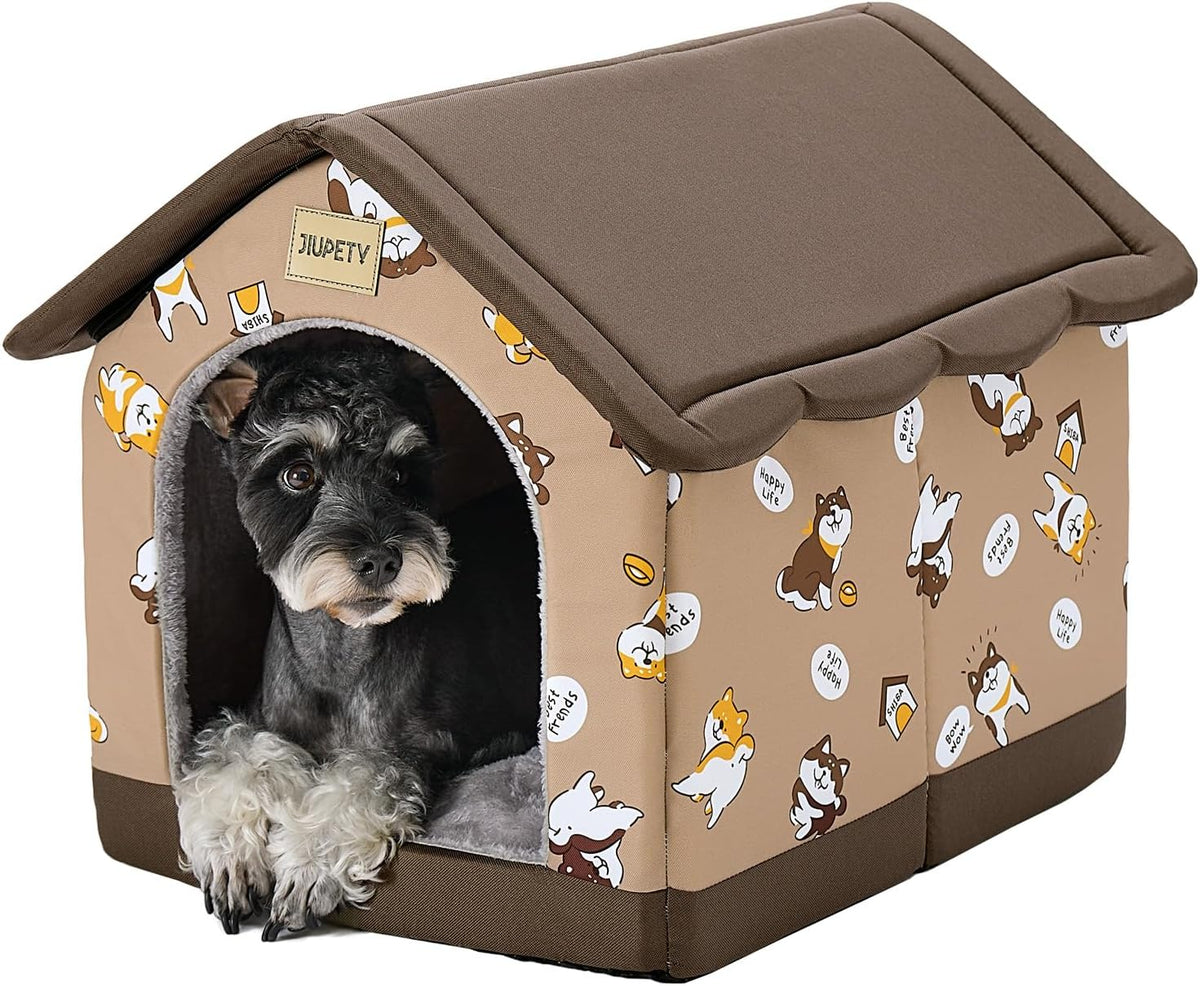 Dog House Indoor, L Size Indoor Dog House for Medium Dog – Essentials for Dogs - Brown / L - image 2