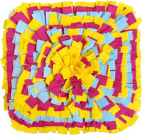 Snuffle Mat for Dogs, Adjustable Interactive Puzzle Toy - Yellow-35 cm