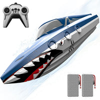 JOI MEW Remote Control Boat for Kids, RC Boat for Pool & Lake - Dark Blue