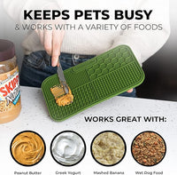 Pup Culture Dog Lick Mat for Dogs (2 Pack), Feeding Pad for Anxious Pets Plus 4 Different Puzzles for Mental Stimulation for Dogs - Supports Mental, Dental, and Digestive Health - Heavy Duty