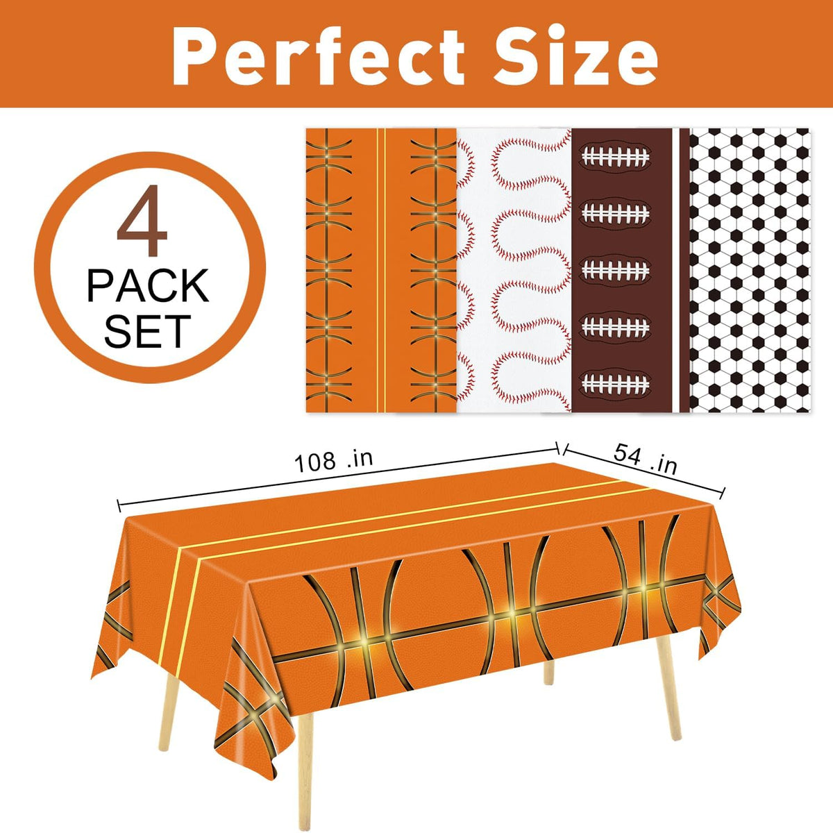 Oigco race car tablecloth with black and white checkered pattern on a rectangular party table - view 5