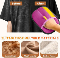 Reusable Pet Hair Remover Gloves – Electrostatic Lint & Fur Removal, Machine Washable Cleaning Gloves for Furniture, Clothes & Car (Pink)