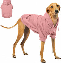 Tuff Pupper Dog Hoodie, Premium Quality Insulated Fabric - Dusty Pink / X-Small (10-15 lbs)