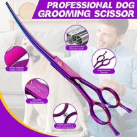 JASON Dog Grooming Thinning Scissors - Purple / 7.01 - image 3
