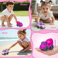Aigitoy 2 Pack Car Toys for Kids 18M+ - Pink - image 3