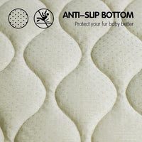 furrybaby Dog Bed Mat Flat Crate Mat with Anti-Slip Bottom Machine Washable Pet Kennel Pad for Dog Sleeping (XL 48x30'', Grey Mat)