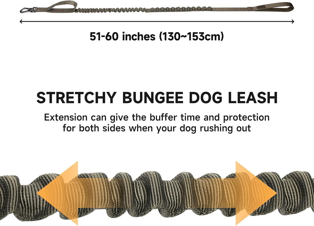 EXCELLENT ELITE SPANKER Tactical Military Bungee Nylon Dog Leash - Ranger Green - image 2