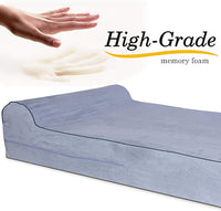 KOPEKS Orthopedic Memory Foam Dog Bed 7" Inch Thick Extra Large Dog Bed With Pillow Grey 50"x34"x10" Includes Waterproof Liner and Durable Removable Cover With Smart Design