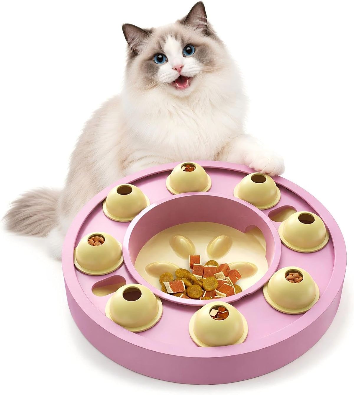 KADTC Cat Puzzle Toy, Slow Feeder - Large / purple
