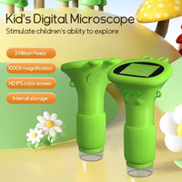 WINWEND Kids Microscope Pocket Microscope 1000X Portable Microscope - Green - image 2