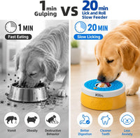KILIN Slow Feeder Dog Licking Bowl with Rolling Ball - image 2
