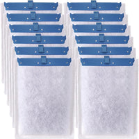 12 Pack Fish Tank Filter Cartridge for Whisper Bio-Bag Filters, Large Aquarium Replacement Filter Cartridges for Whisper Filters 20i,40i/IQ20,30,45,60/PF20,30,40,60 and ReptoFilter