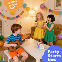 Karaoke Machine for Kids Adults - Beige - image 2