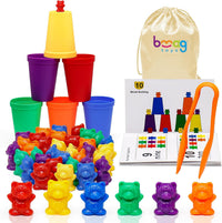 Bmag Counting Bears with Matching Sorting Cups - 36 Bears