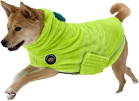 DERPYCHAPPY Dog Bathrobe for Small to Large Dogs, Microfiber – Essentials for Dogs - Lime / S
