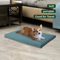 BALANCE Dog Crate Bed, Orthopedic Dog Bed Pad with Waterproof Liner, Washable Crate Foam Pet Mat - Powder Blue / 36.0"L x 23.0"W x 1.6"Th - image 3