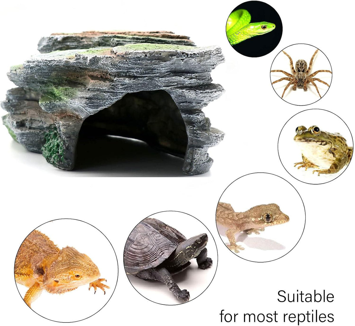 Gecko Hide Shale Scape Step Ledge - Medium-B-12*6*4 - image 3