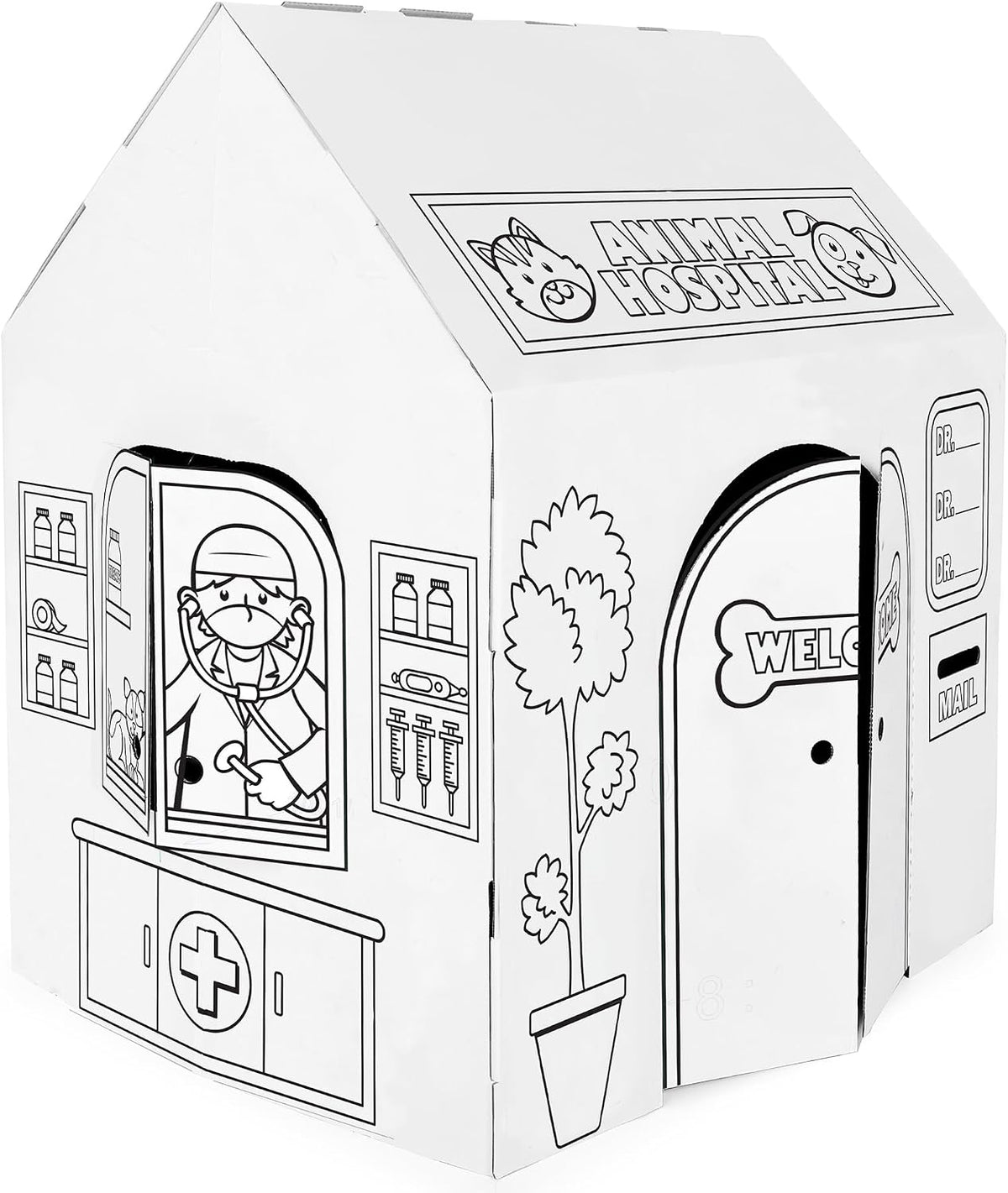 Easy Playhouse Police and Fire Station - Animal Hospital
