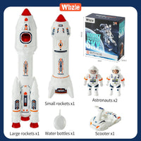 Wbzle space capsule rocket toy with lights, sound and astronaut figure - view 8