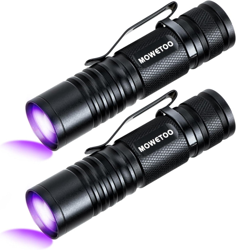 Black Light Flashlight, 395nm Mini Zoomable UV Light - 2