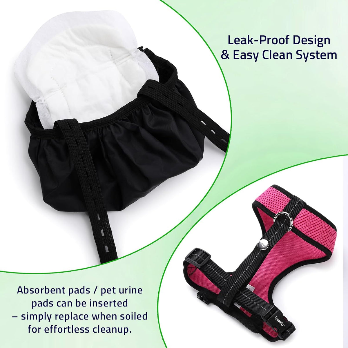 Adjustable Chicken Harness Diaper - Large / Pink - image 2