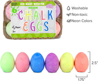 Kid Made Modern Sidewalk Chalk Set for Kids, Washable - Neon - image 4