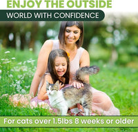 Flea and Tick Prevention for Cats: Flea & Tick Topical for Cats Over 1.5lbs, 6 Dose Flea and Tick Control/Prevention for 6 Months (6 Pack)