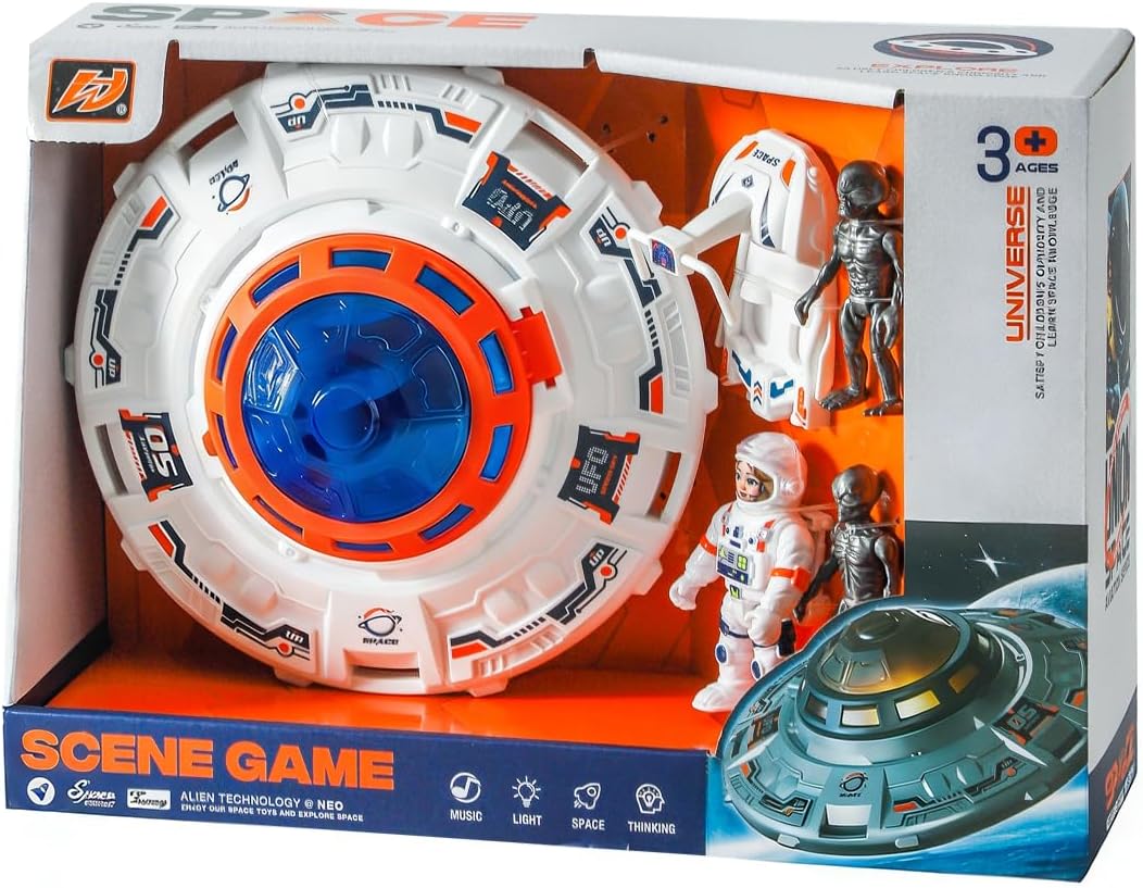 Wbzle space shuttle toy and rocket playset with astronauts, light and sound - view 4