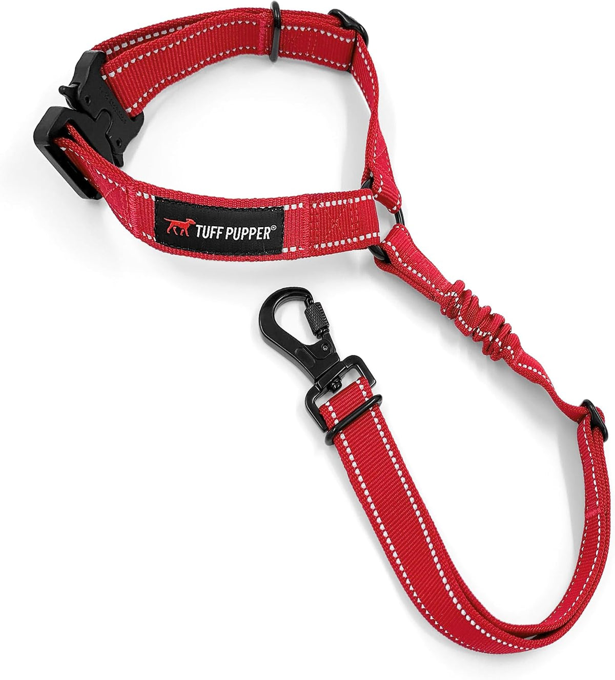 Tuff Pupper Dog Seat Belt - Red / Headrest Attachment