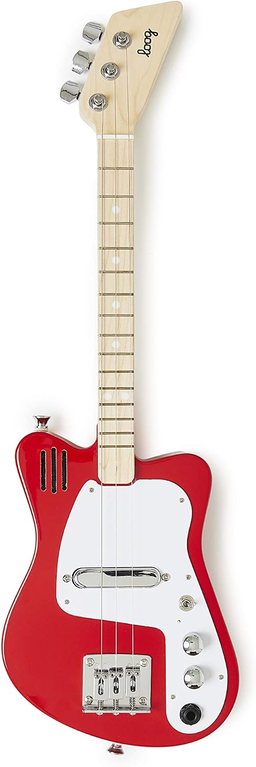 Loog Mini red 3-string electric guitar for kids with built-in amp - view 7