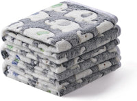 Luciphia 1 Pack 3 Blankets Super Soft Fluffy Premium Cute Cat Pattern - Dark Grey / 30x20 inch (Pack of 3)
