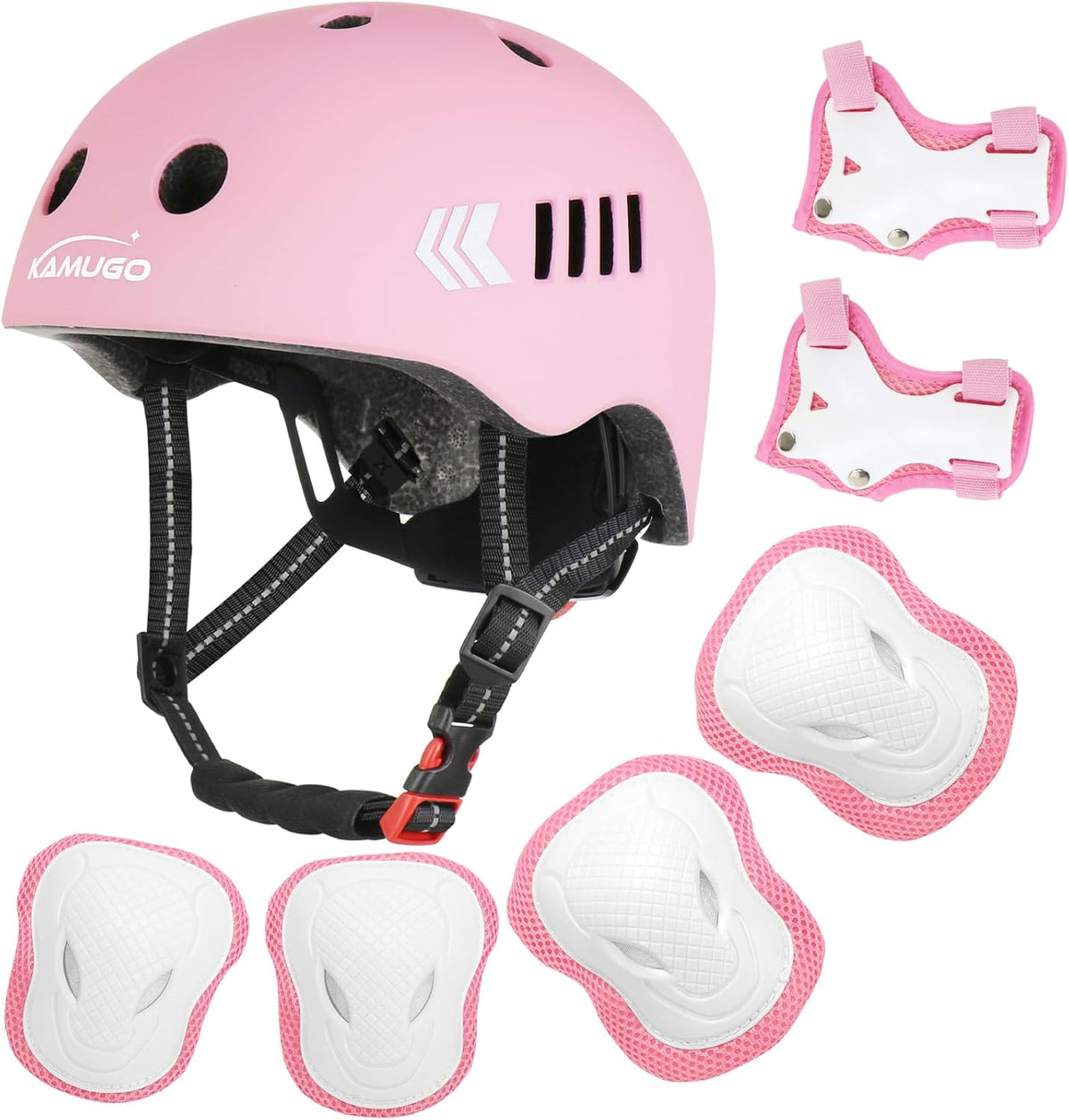 KAMUGO Kids Bike Helmet Set - Pink