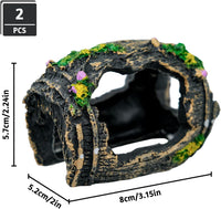 2 PCS Broken Barrel Aquarium Decorations - image 2
