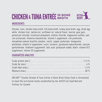 ORIJEN Chunks & Shreds Wet Cat Food Chicken and Tuna Kitten Entrée 3oz Cans (12 Count)