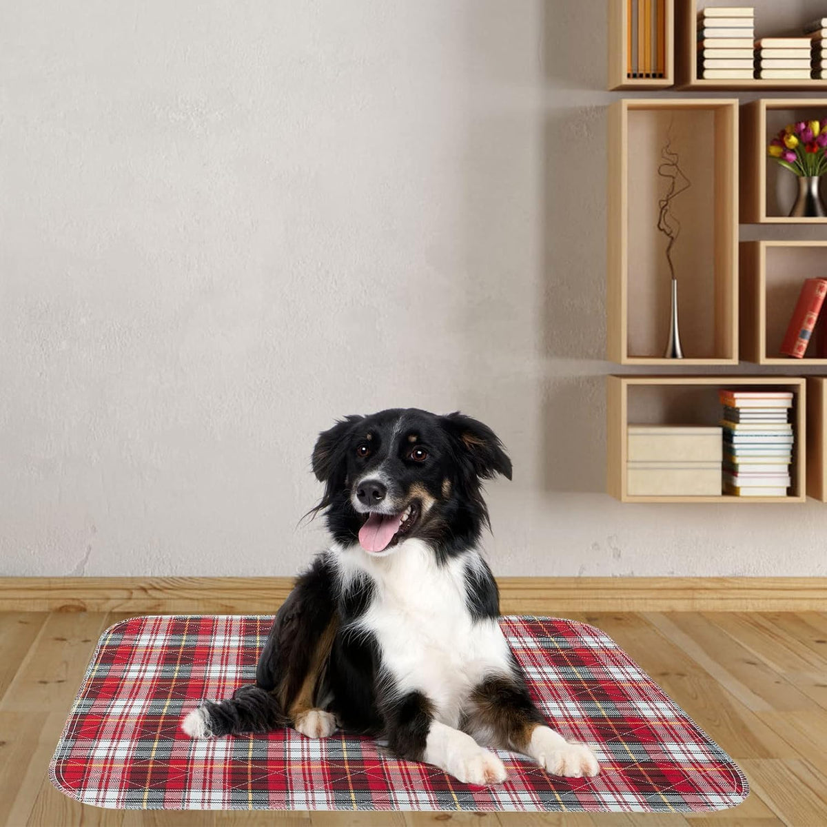Dog Grass Pad with Washable Pee Pads for Puppy Potty Tray - Red & Blue / 36" x 48" (2 Pack) - image 2