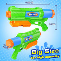 Super Water Gun for Kids Adults: 2 Pack Super Water Gun Soaker 1200cc - Green Blue - image 2