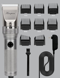 Dog Grooming Clippers High Power Dog Clipper for Thick Heavy Coats Low Noise Plug-in Pet Trimmer Pet Professional Grooming Clippers with Guard Combs Brush for Dogs Cats and Other Animals