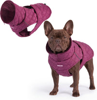 Spark Paws Quilted Dog Winter Coat - Magenta / Large