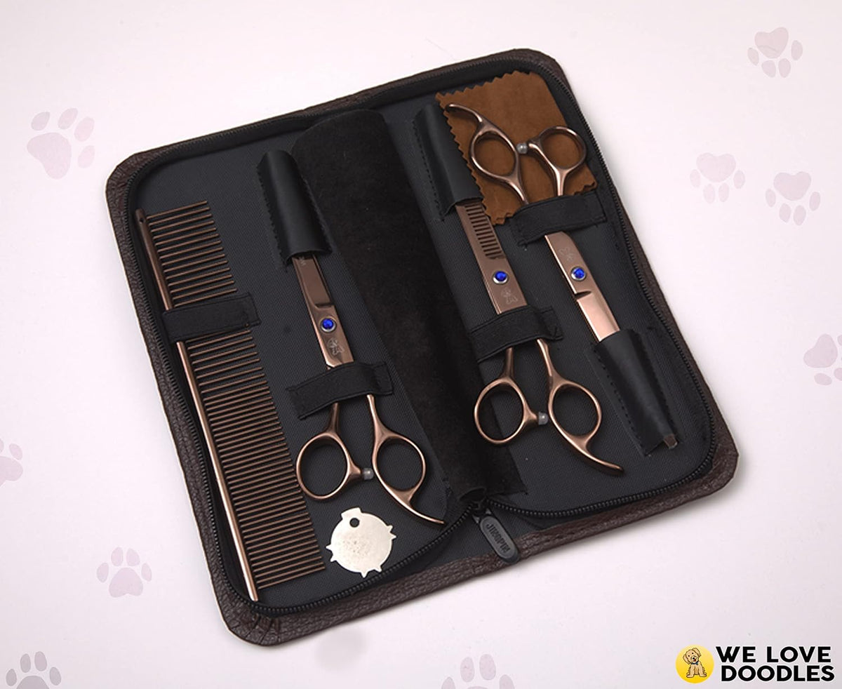 Dog Grooming Scissors Kit, Curved - Medium - image 4