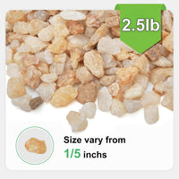 2.5 lbs Coarse Sand for Plants, Desert Silica Sand for Cactus - 2.5 Pounds / Gold Sand - image 2